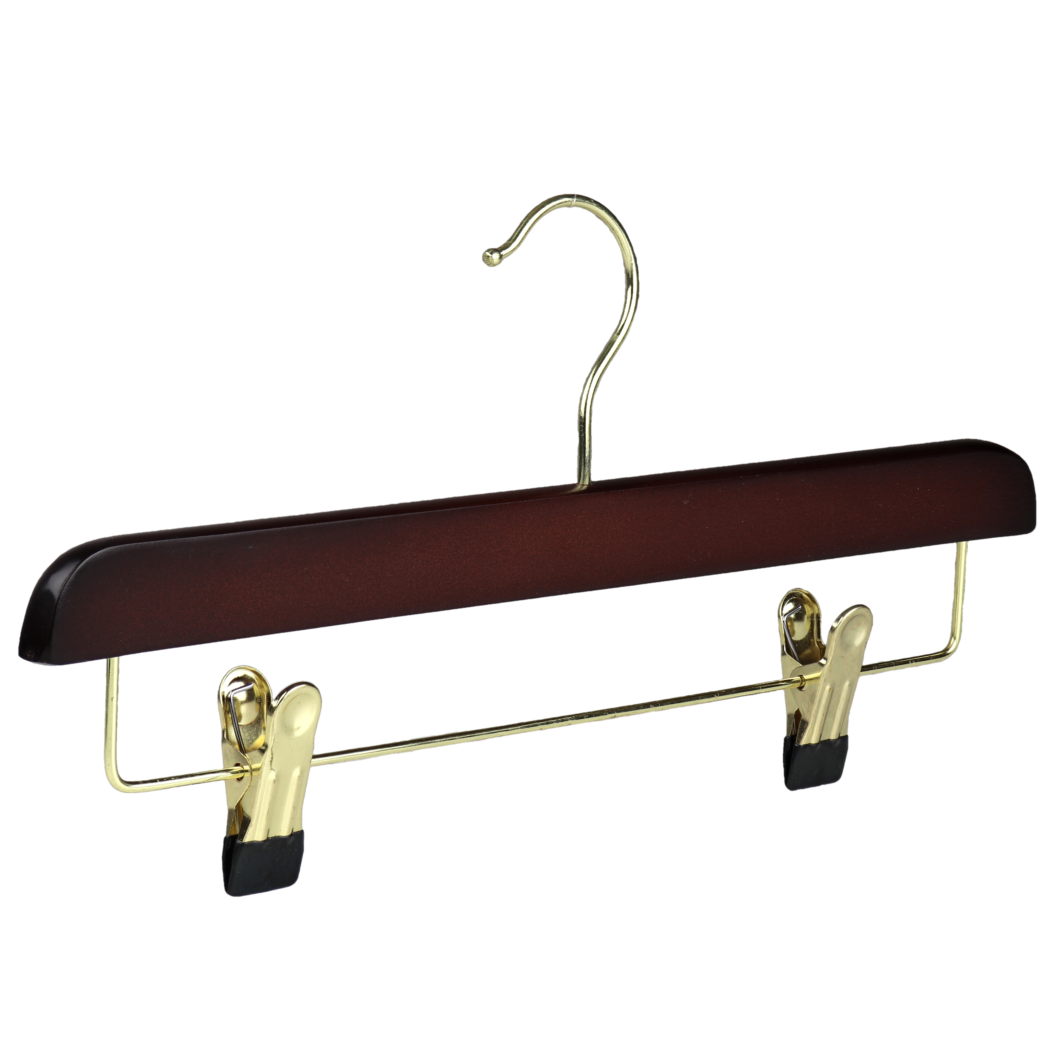 Walnut Wooden Clip Hanger for Trousers and Skirts, 35cm