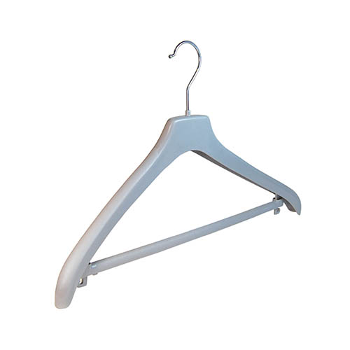 Grey Plastic Suit Hanger, 44cm Plastic Coat Hangers The Hanger Store
