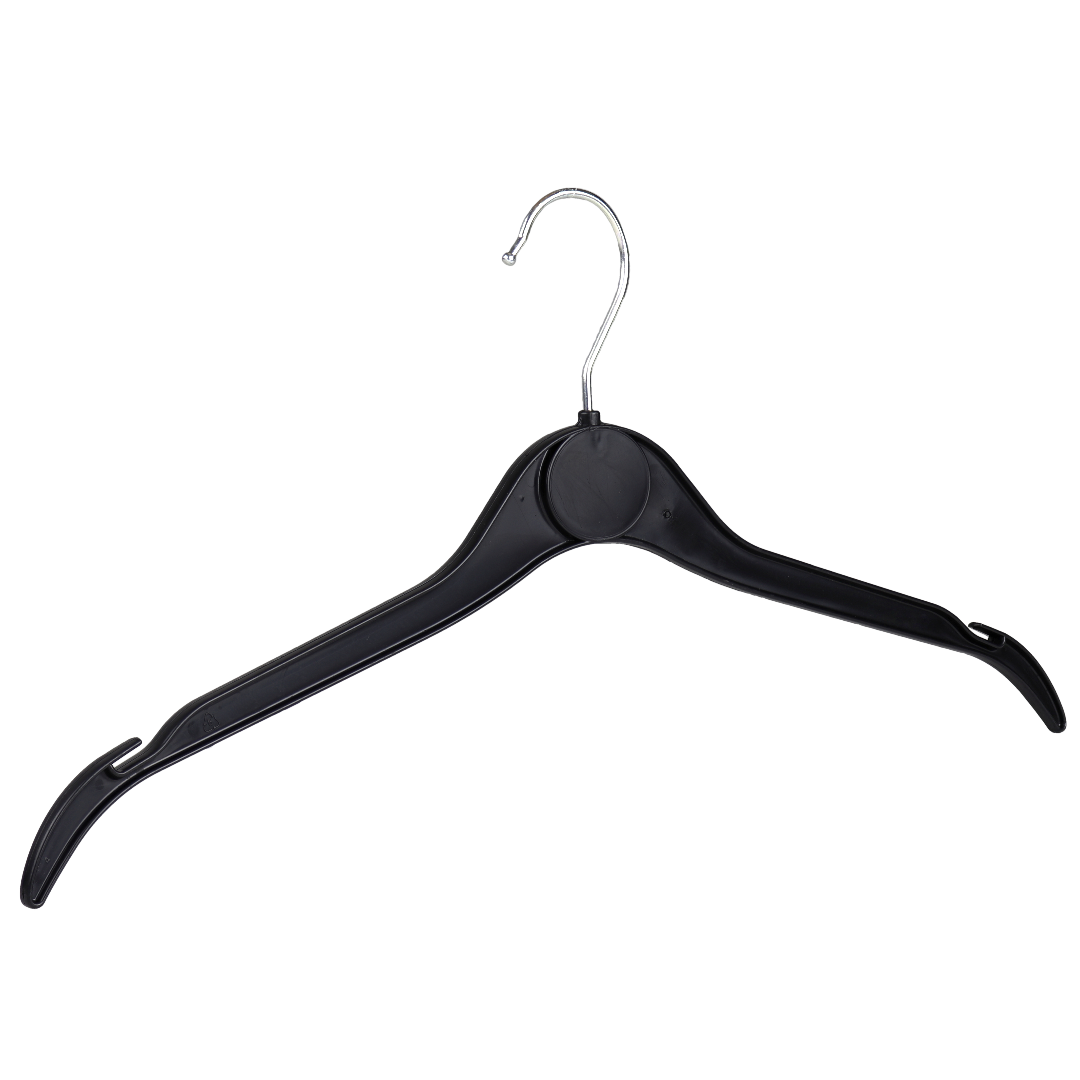 Plastic Coat Hanger, Black, 41cm (EK41)