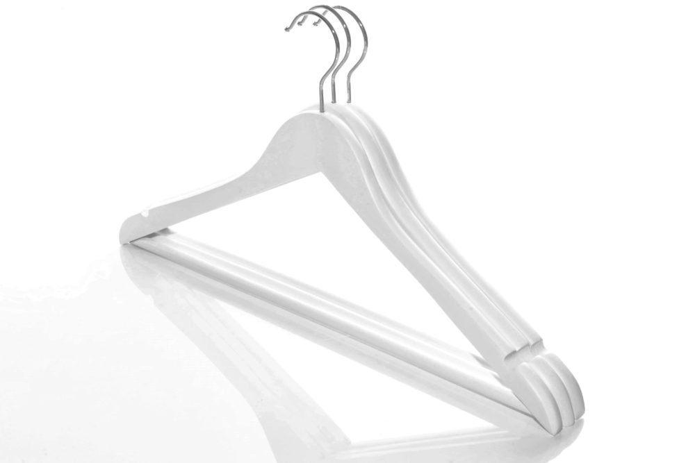 White Wooden Hanger for Suits White Coat Hangers The Hanger Store