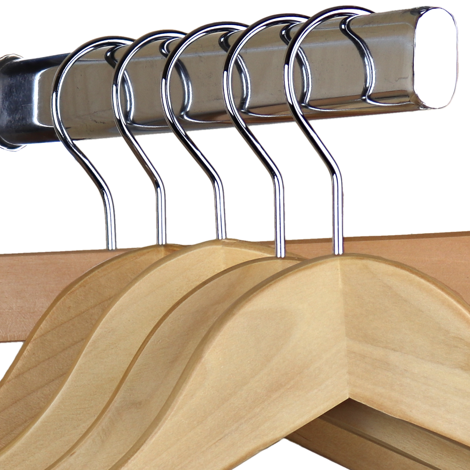 Natural Wooden Hangers Clear Wood Coat Hangers The Hanger Store