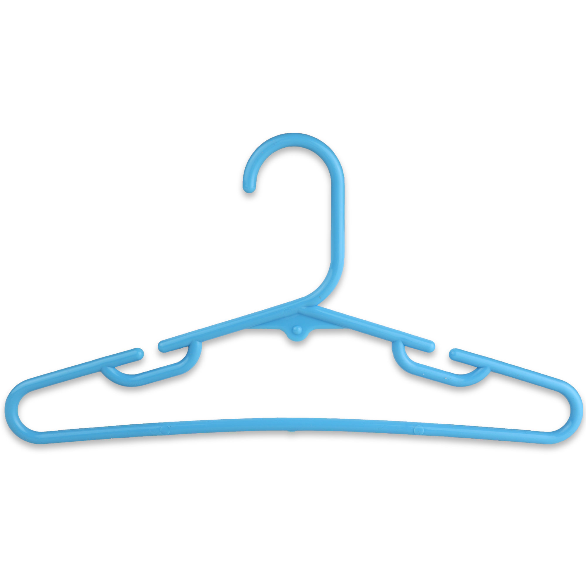 Blue Plastic Kids Hanger, Multi Purpose Children's Coat Hanger The