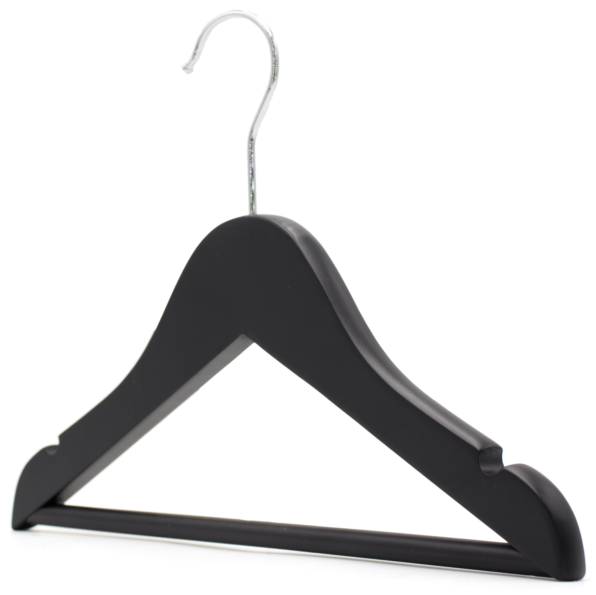 Black Wooden Children's Hanger Baby Coat Hangers The Hanger Store